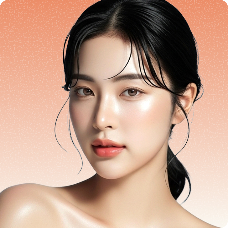스킨부스터·피부 진료 안내 모델 이미지